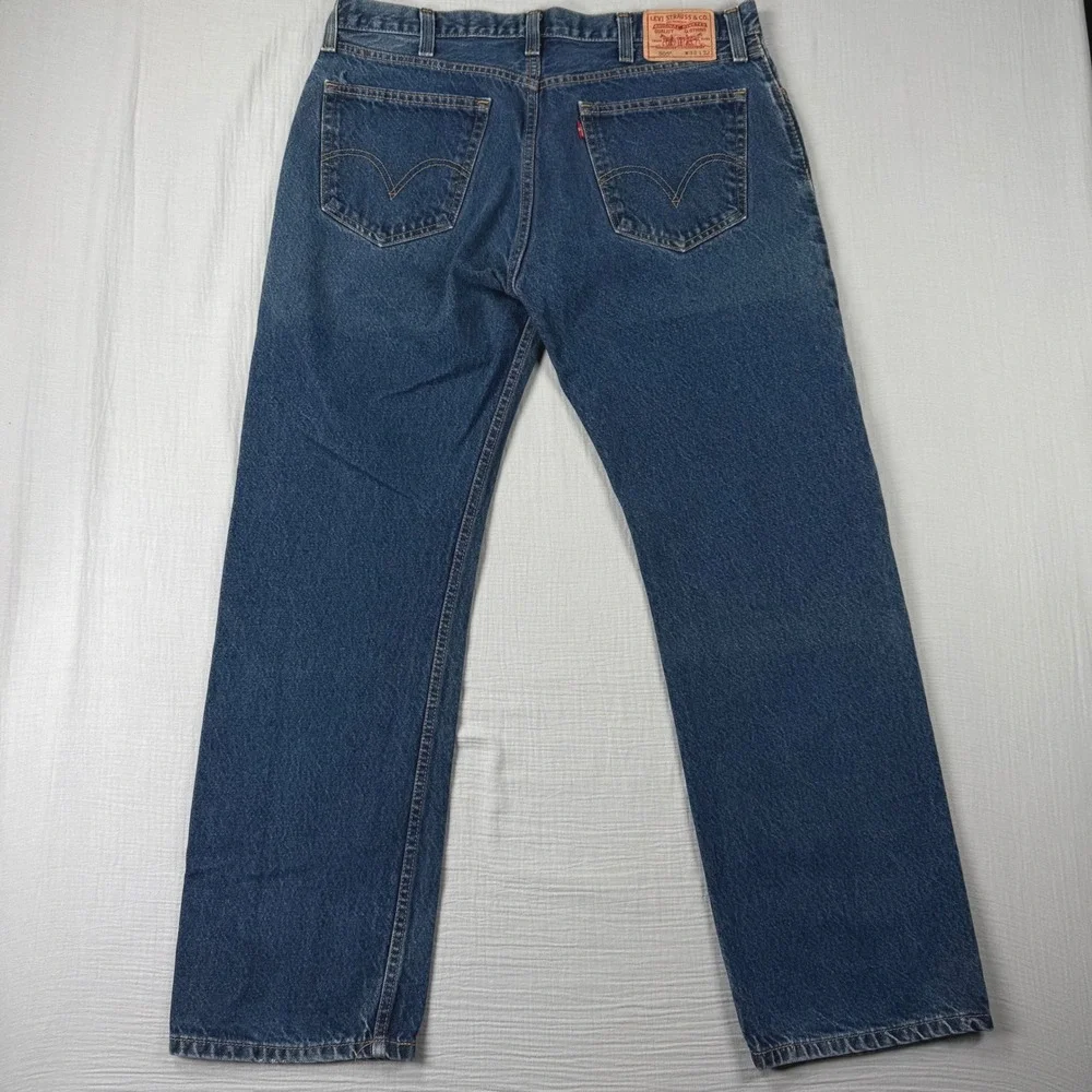 Levis 505 Straight Fit Mens Blue‎ Jeans W38 L32 Dark Wash Denim 2010 Western